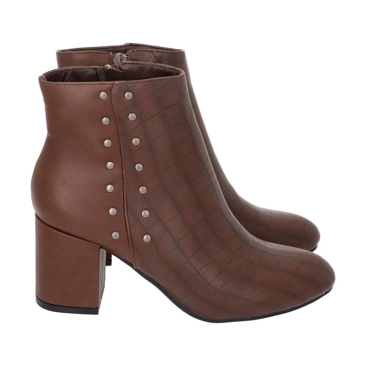 Botin Crocco Marrón Police-0