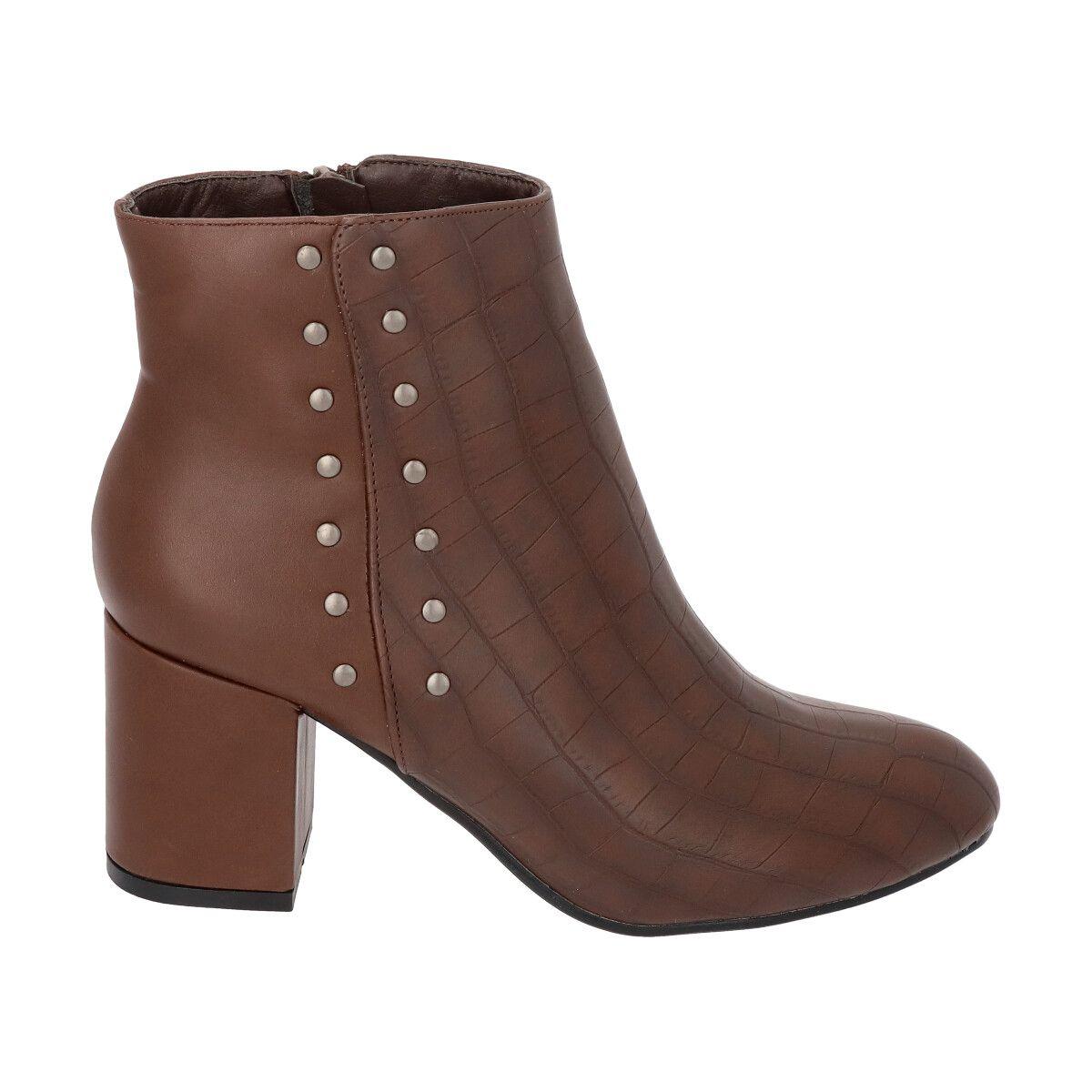 Botin Crocco Marrón Police-3