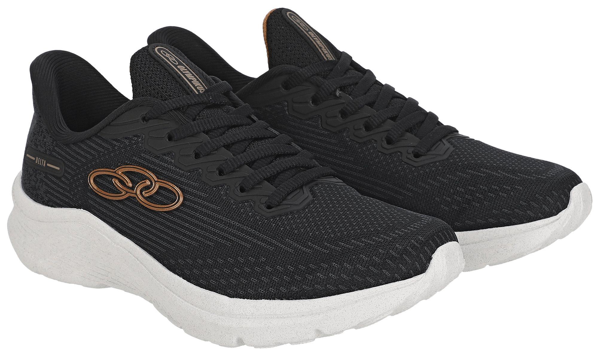 Zapatilla Mujer Delta Negra/Gris-1