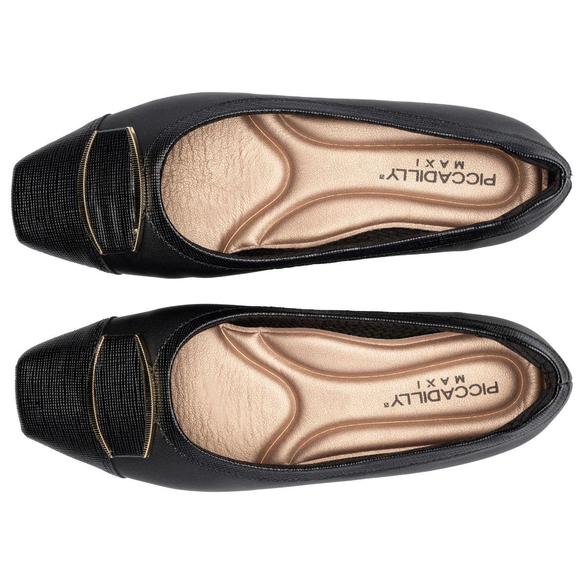 Zapato Mujer Dorado/Negro Fernanda Piccadilly-1