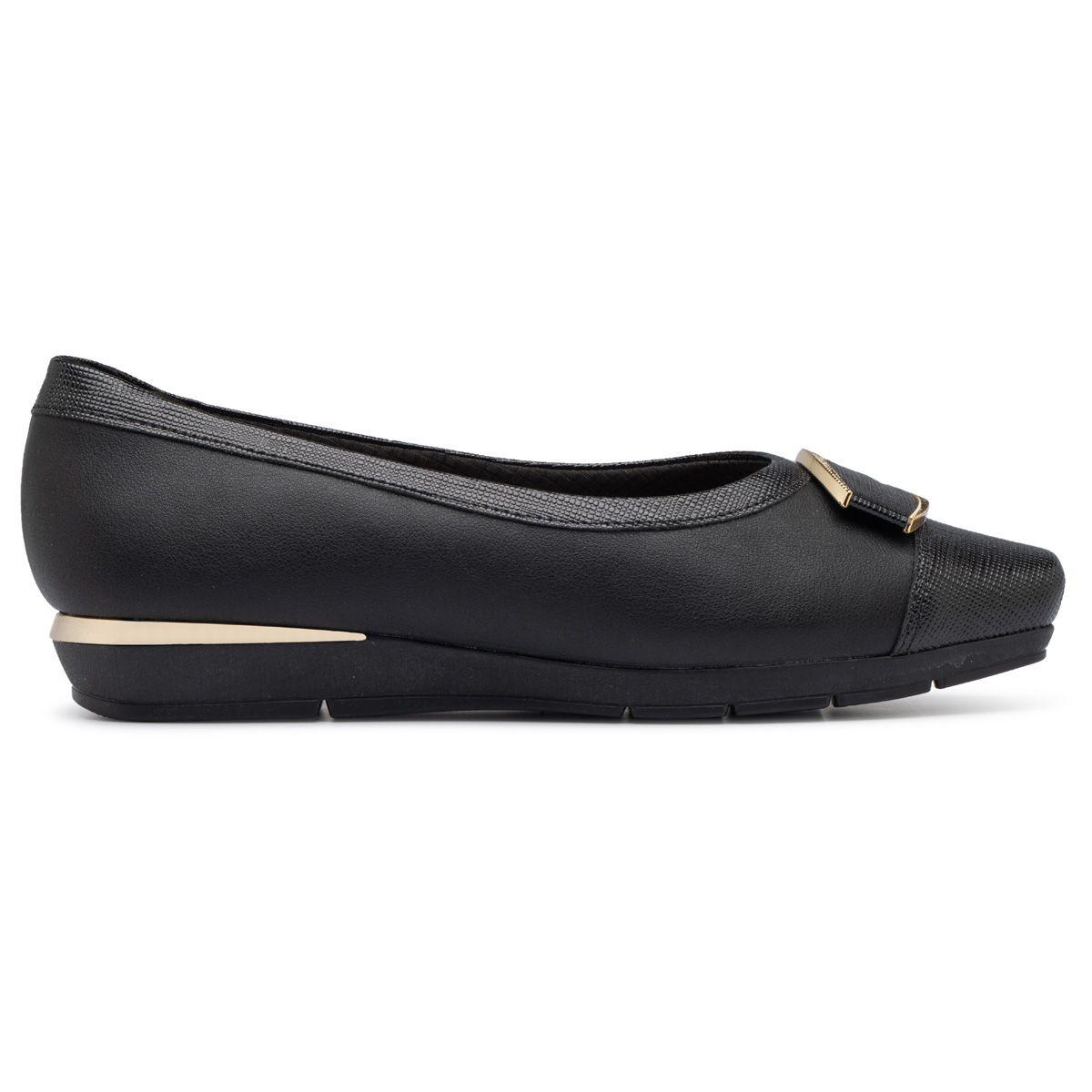 Zapato Mujer Dorado/Negro Fernanda Piccadilly-0