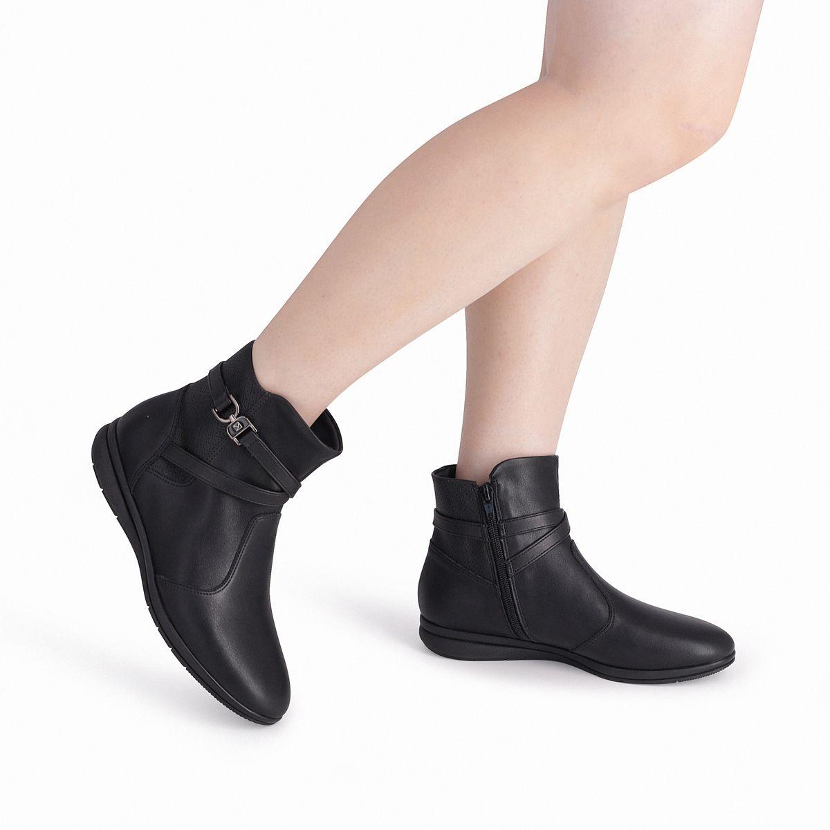 Botin Mujer Negro Sandy Piccadilly-2