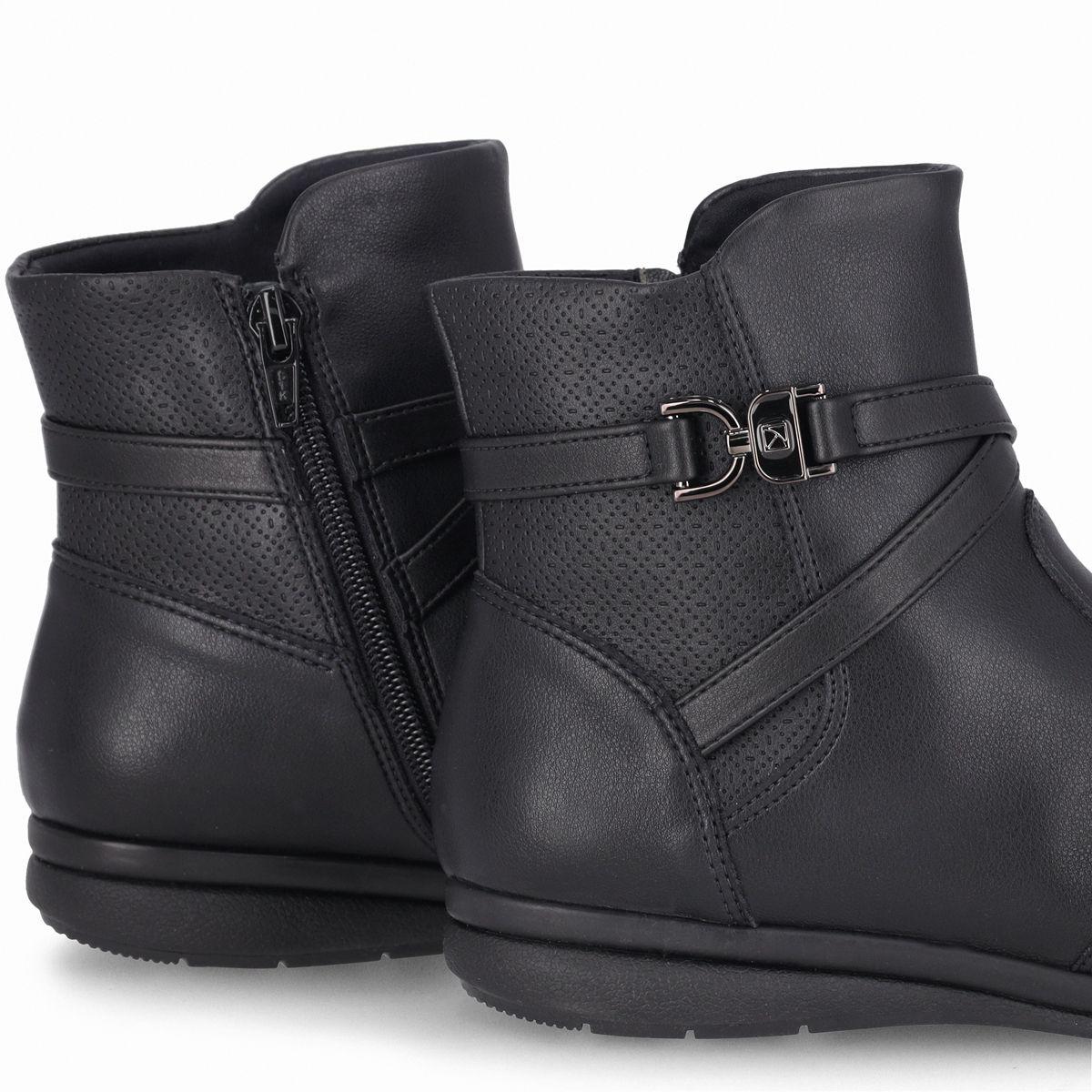 Botin Mujer Negro Sandy Piccadilly-5