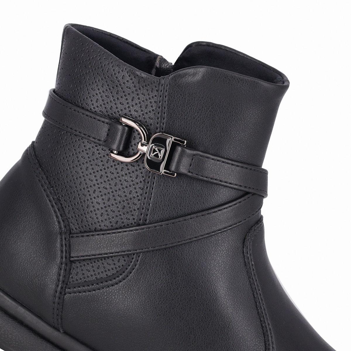 Botin Mujer Negro Sandy Piccadilly-6