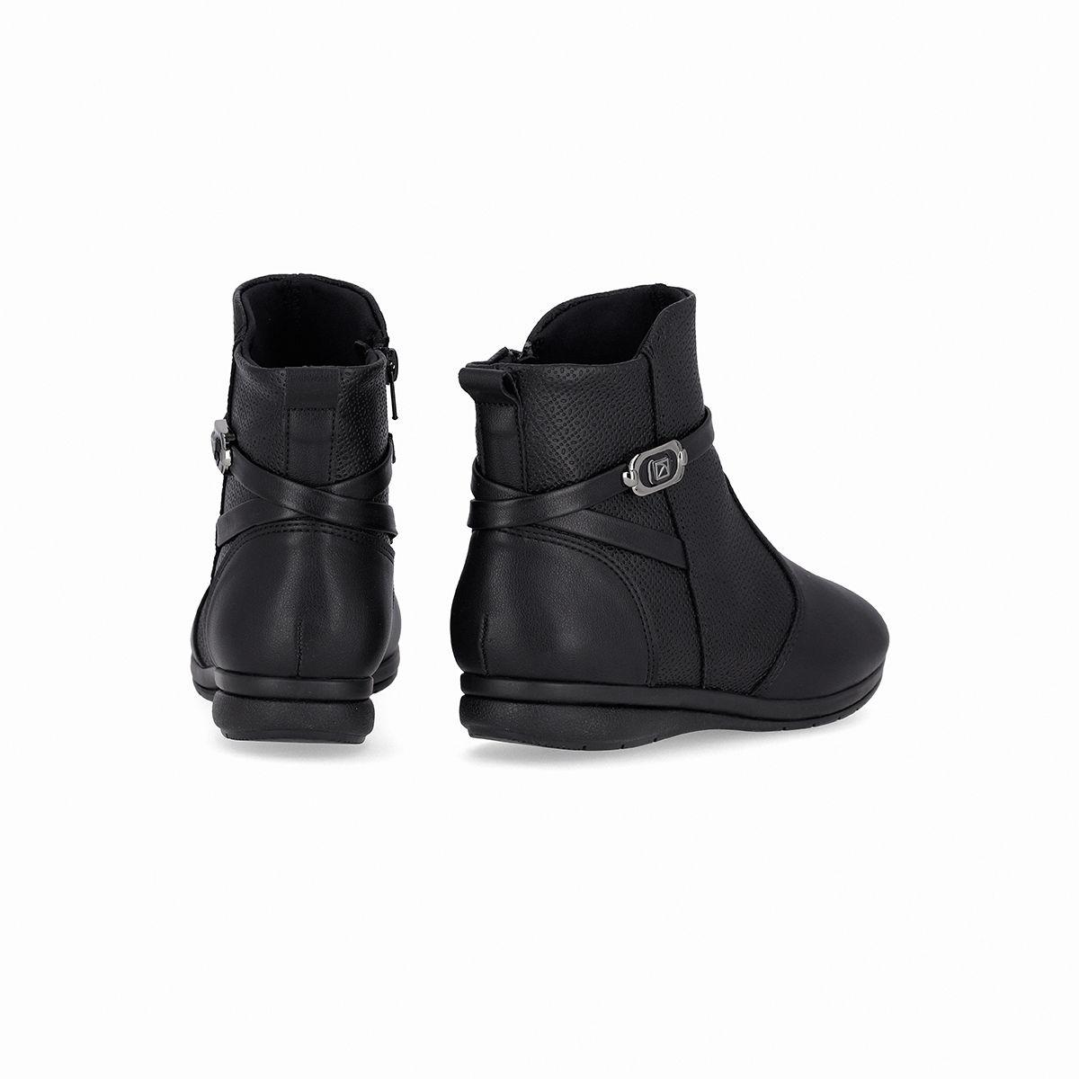 Botin Mujer Negro Sandy Piccadilly-2