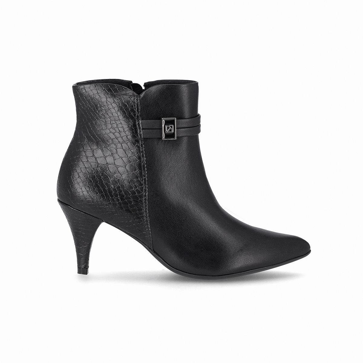 Botin Mujer Negro Luiza Piccadilly-0