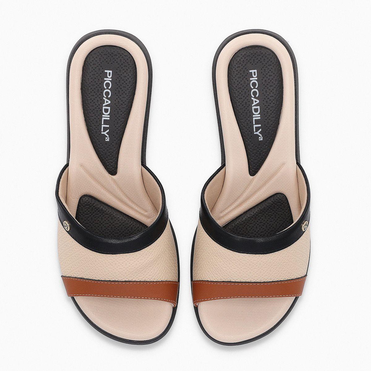 Sandalia Mujer Nude/Negro Cecilia 308 Piccadilly-1