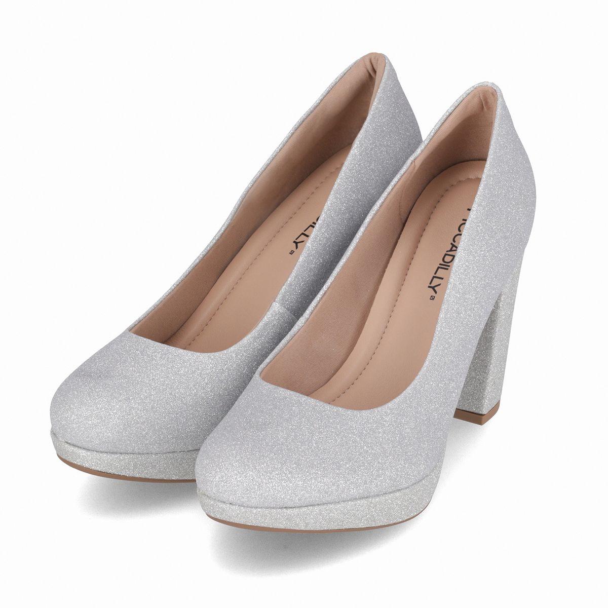 Zapato Mujer Plata/Glitter Evelin Piccadilly-2