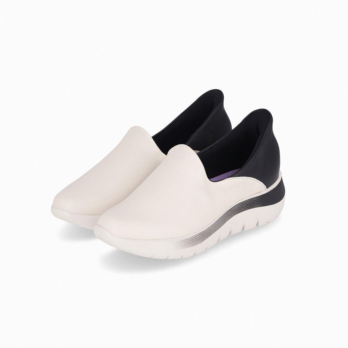 Zapatilla Urbana Mujer Fit Slip Negro/Hueso Piccadilly-2
