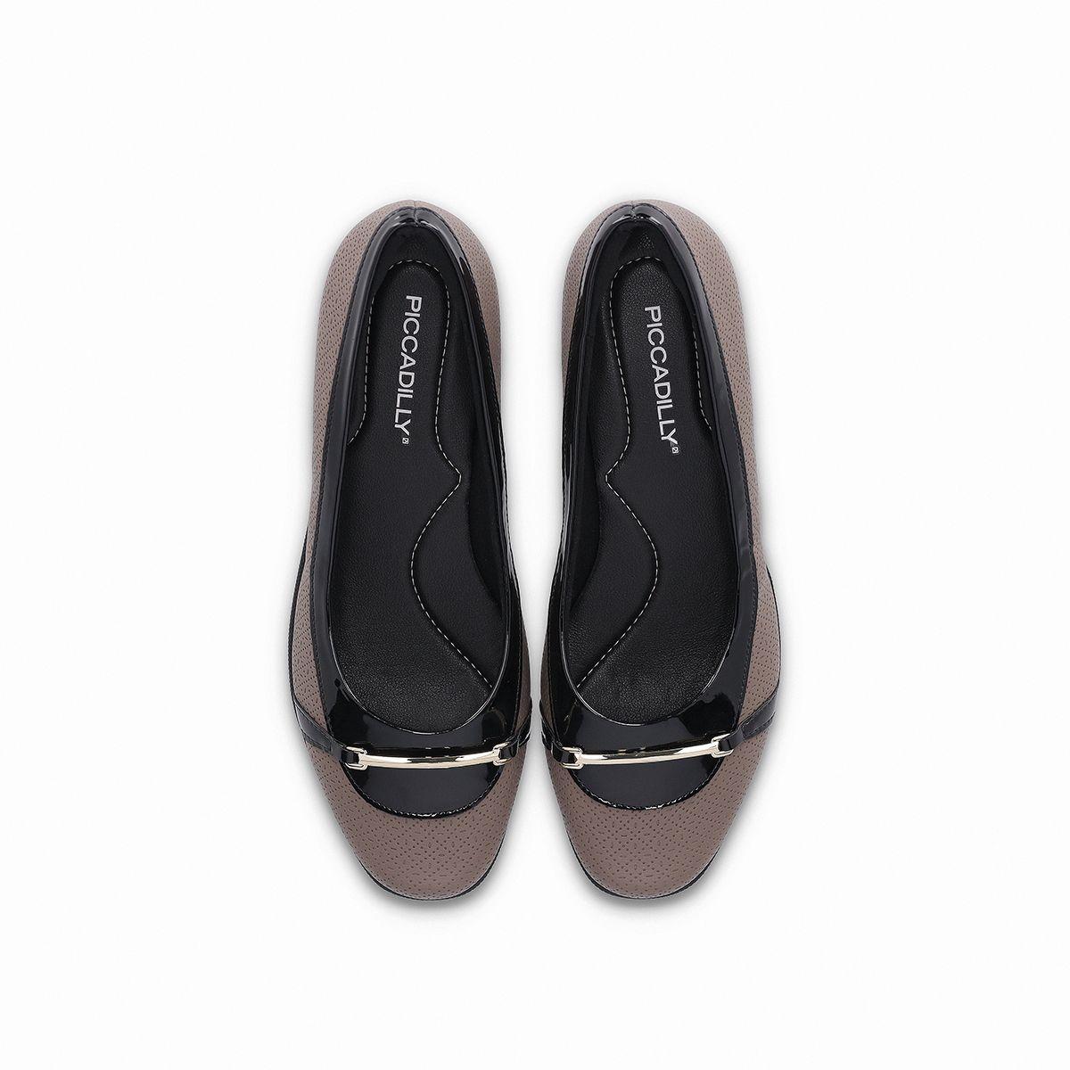 Zapato Ivone Anabela Negro/Taupe Piccadilly-2