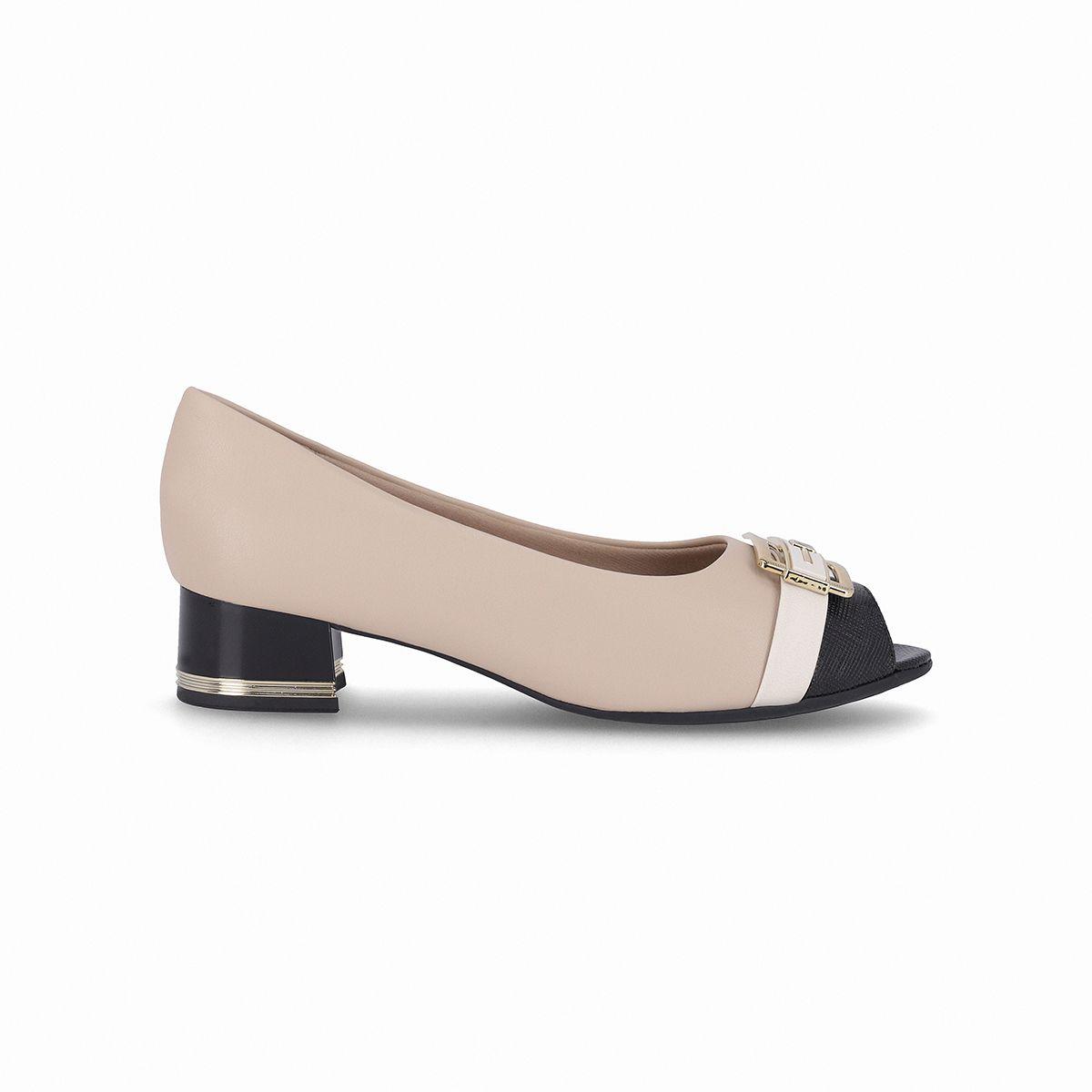 Zapato Mujer Marfil/Negro Diana Piccadilly-0