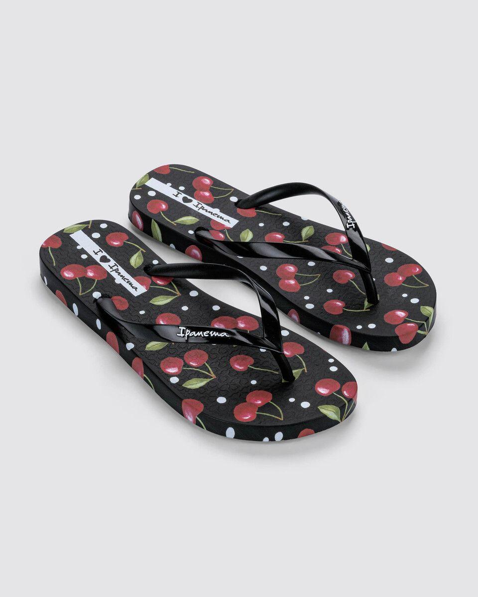 Sandalia Mujer Negro/RojoTrendy Print Ipanema-0