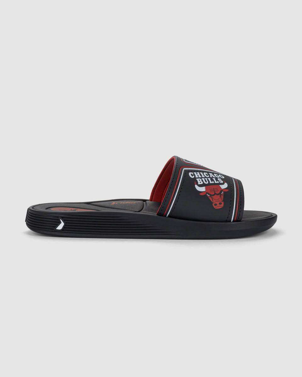 Sandalia Hombre Negro/Azul Chicago Bulls Pump Rider-0