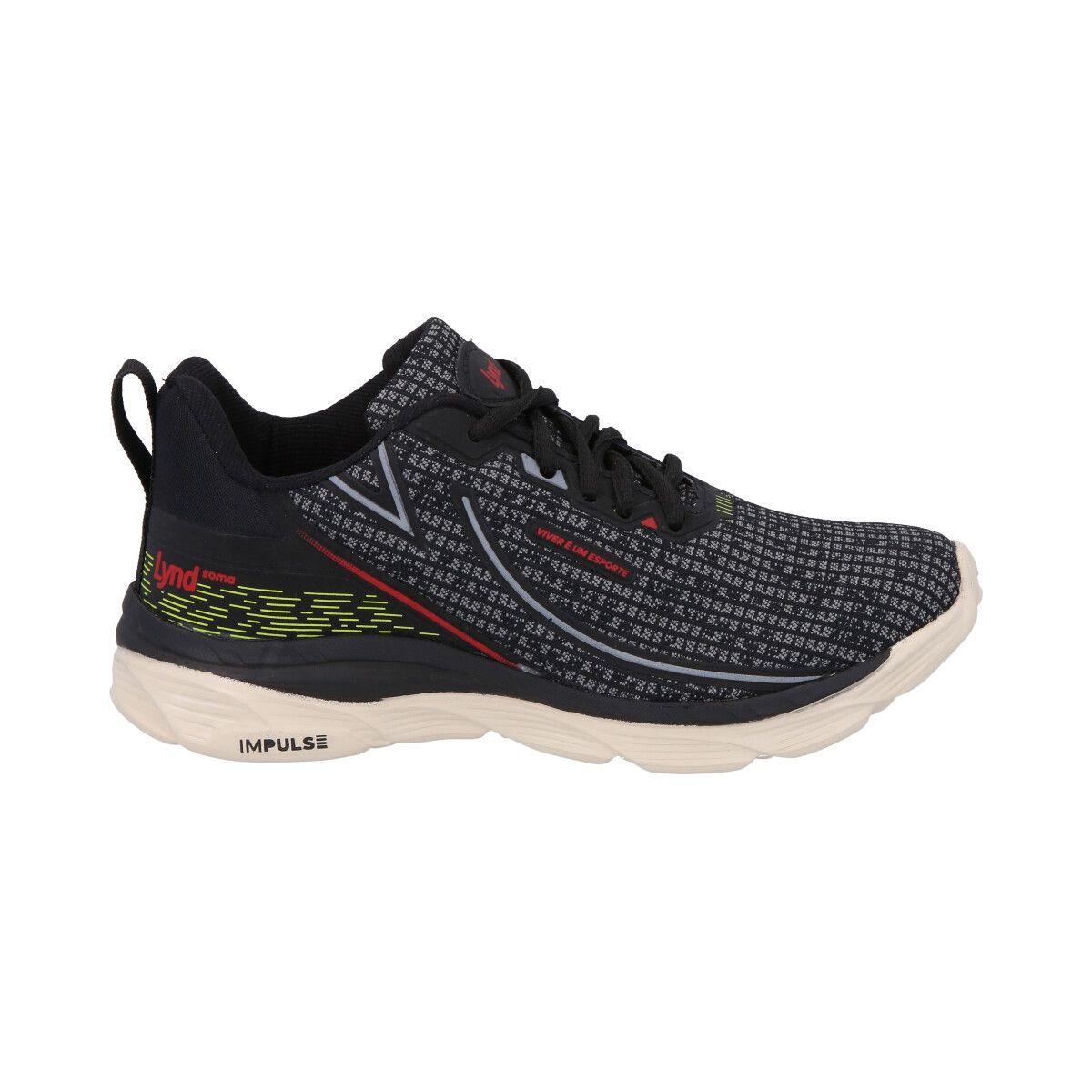 Zapatilla Infantil Soma Negro Lynd-3