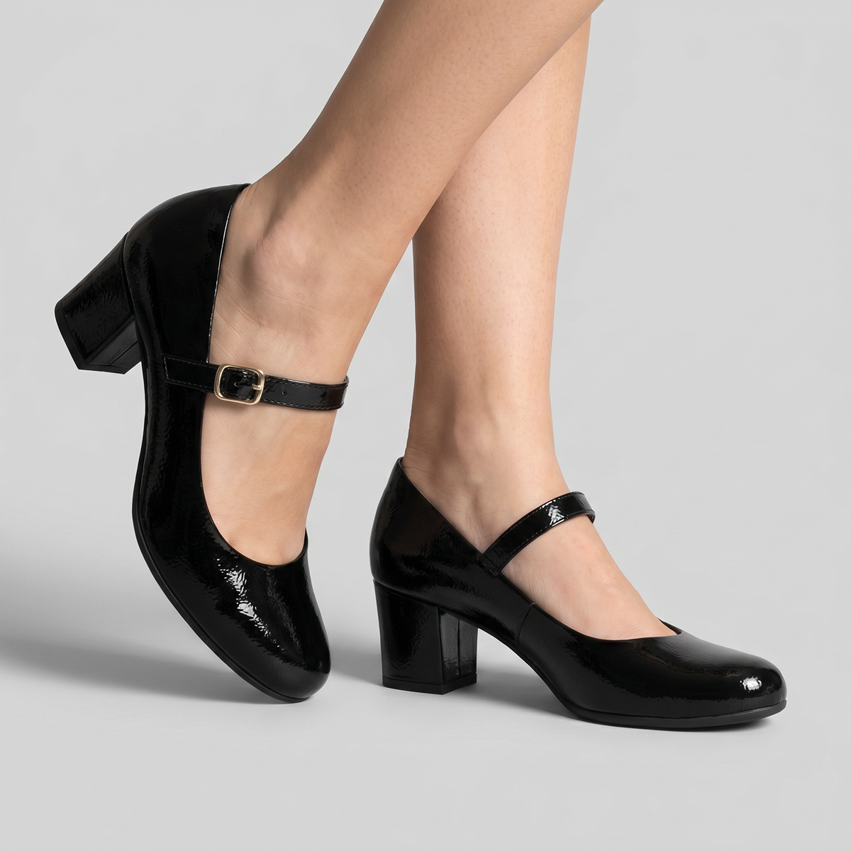 Zapato Mary Jane Mujer Negro/Charol Laura 04 Piccadilly-3