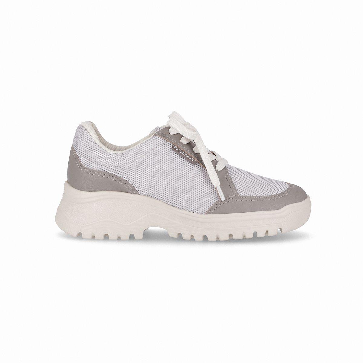 Zapatilla Mujer Gris/Cinza Lana Piccadilly-0