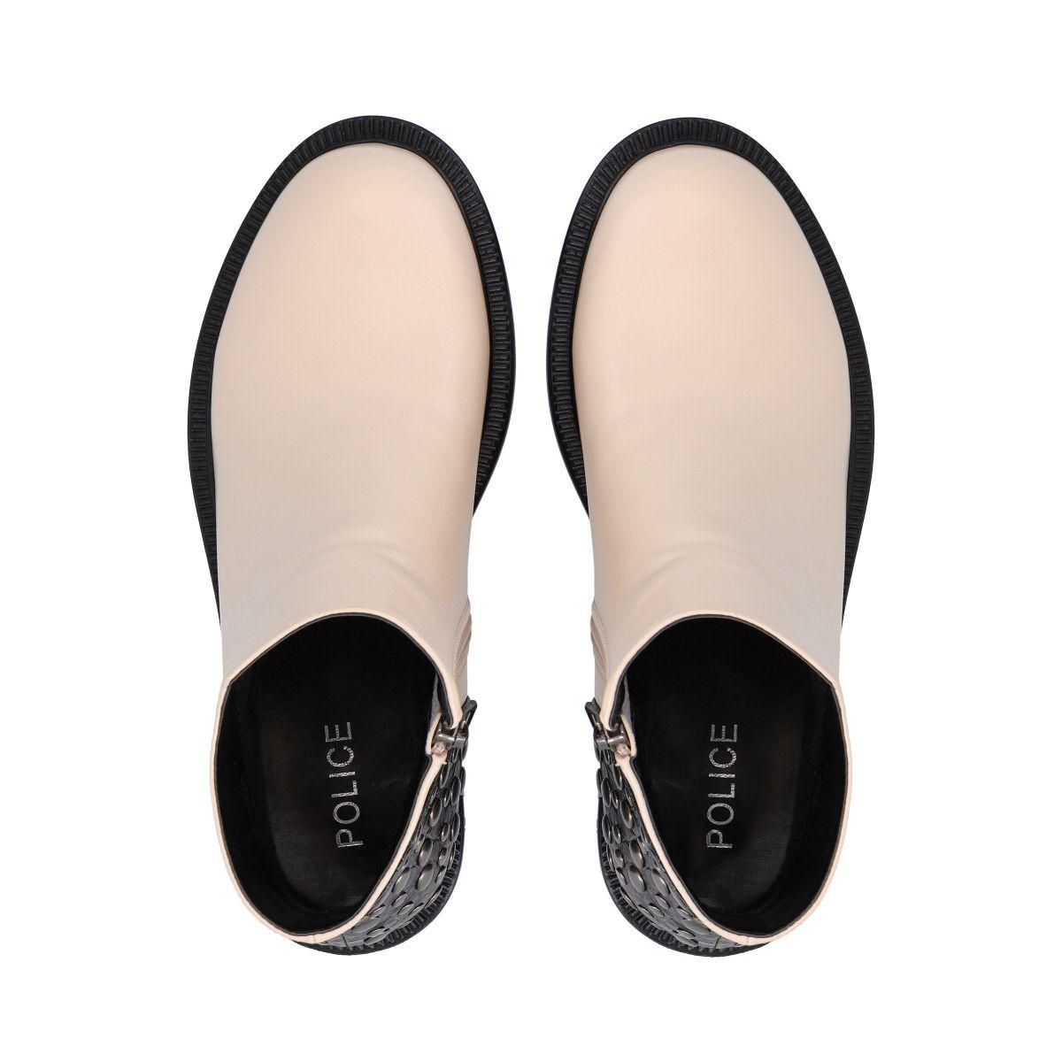 Botin Mujer Beige Galli Police-1
