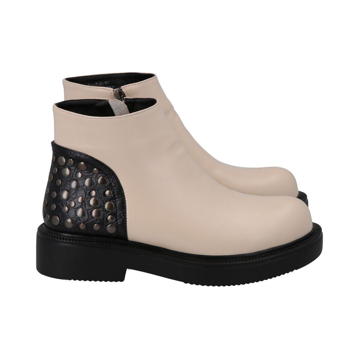 Botin Mujer Beige Galli Police-2