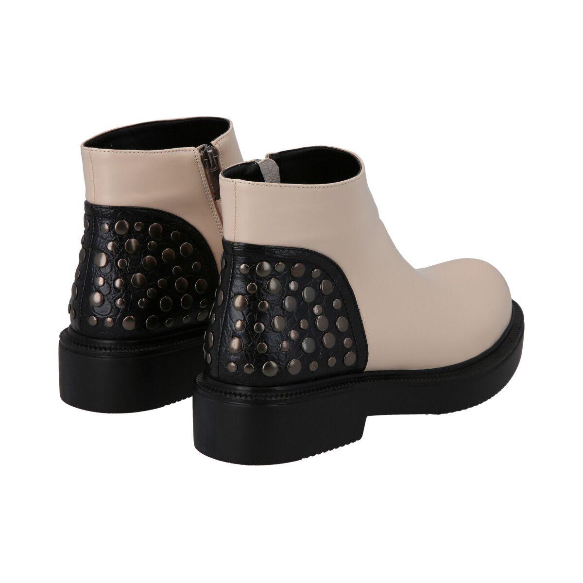 Botin Mujer Beige Galli Police-4