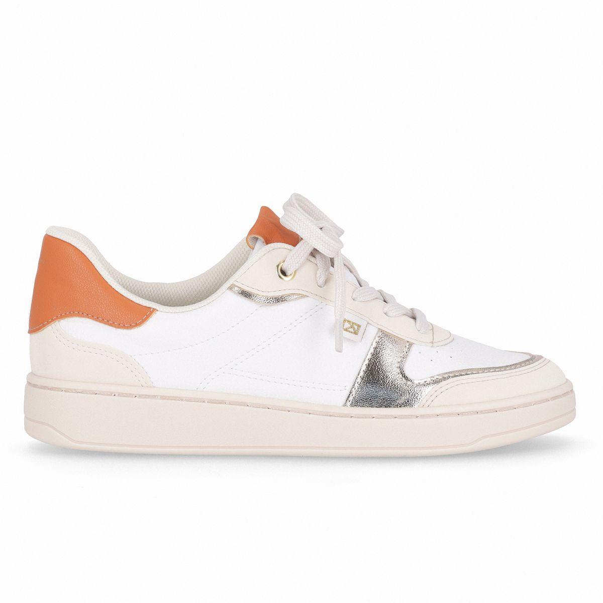 Zapatilla Mujer Blanco/Naranjo Beta Piccadilly-0