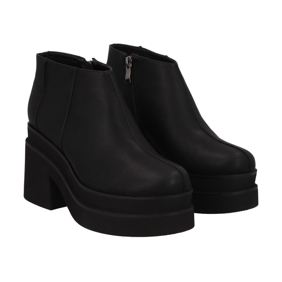 Botin Mujer Negro Zeta Police-3