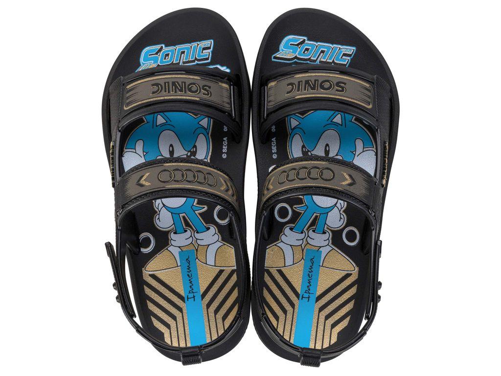Sandalia Infantil Negro Sonic Papete Ipanema-0