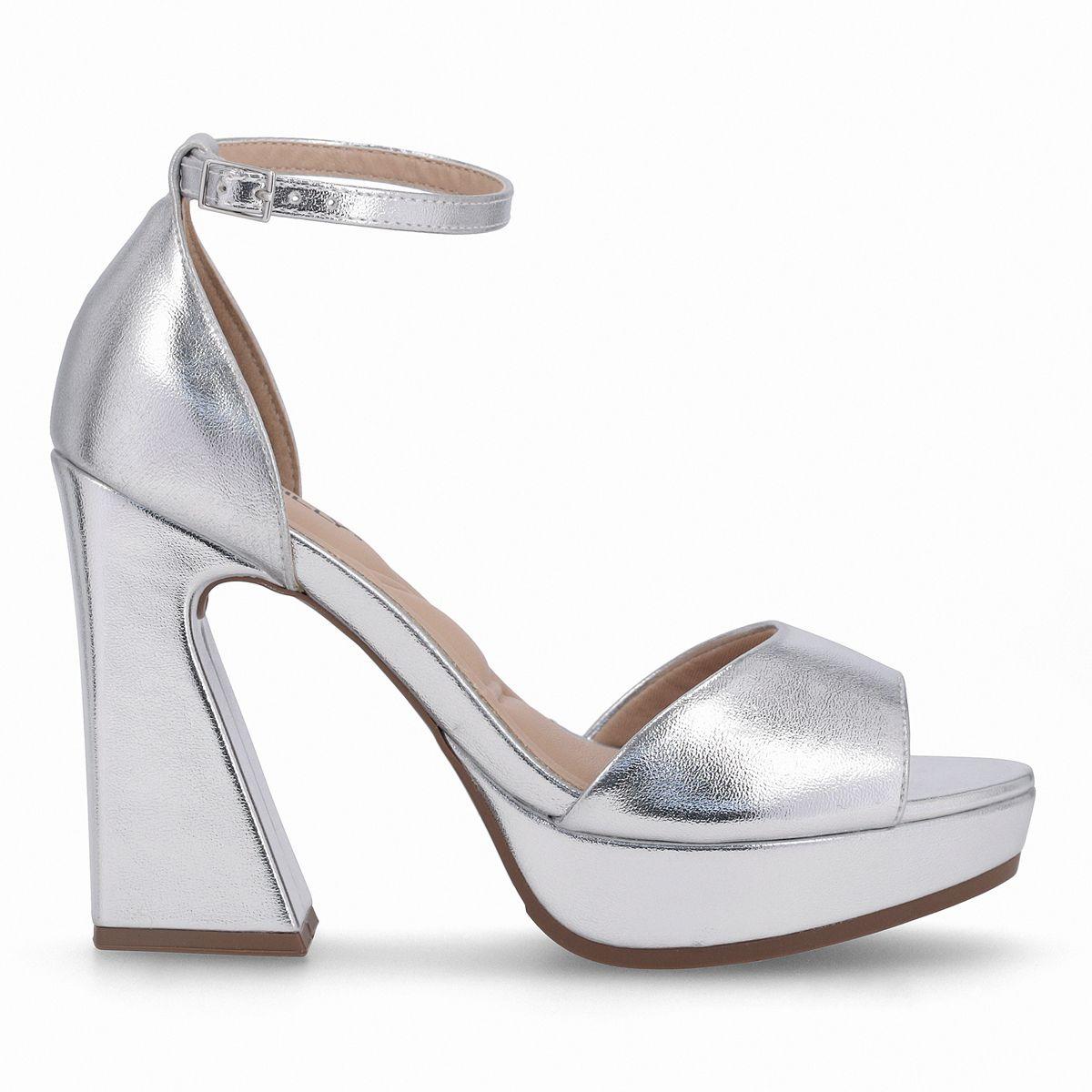Sandalia Mujer Plateado Cristine Piccadilly-0