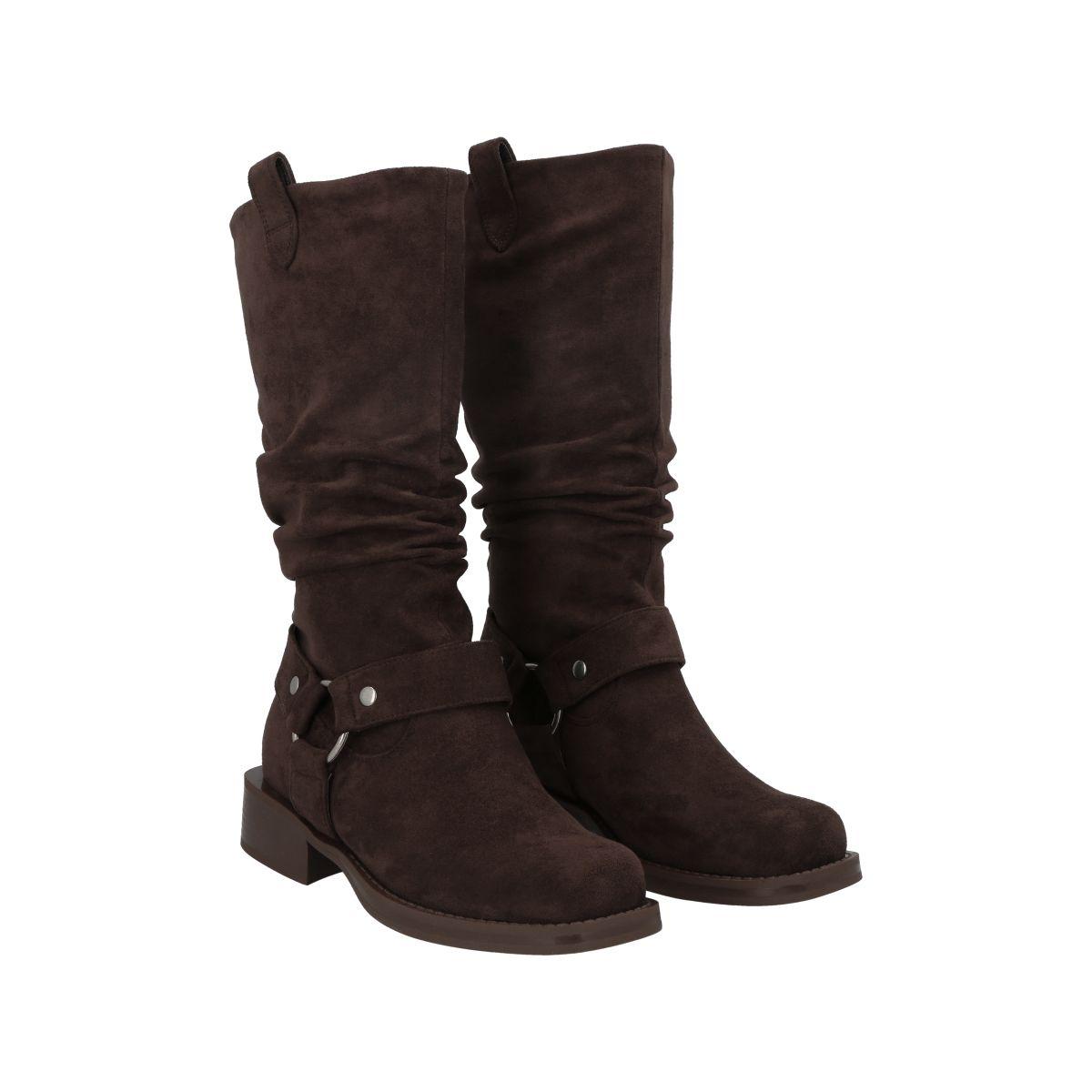 Bota Mujer Café Paula Police-3