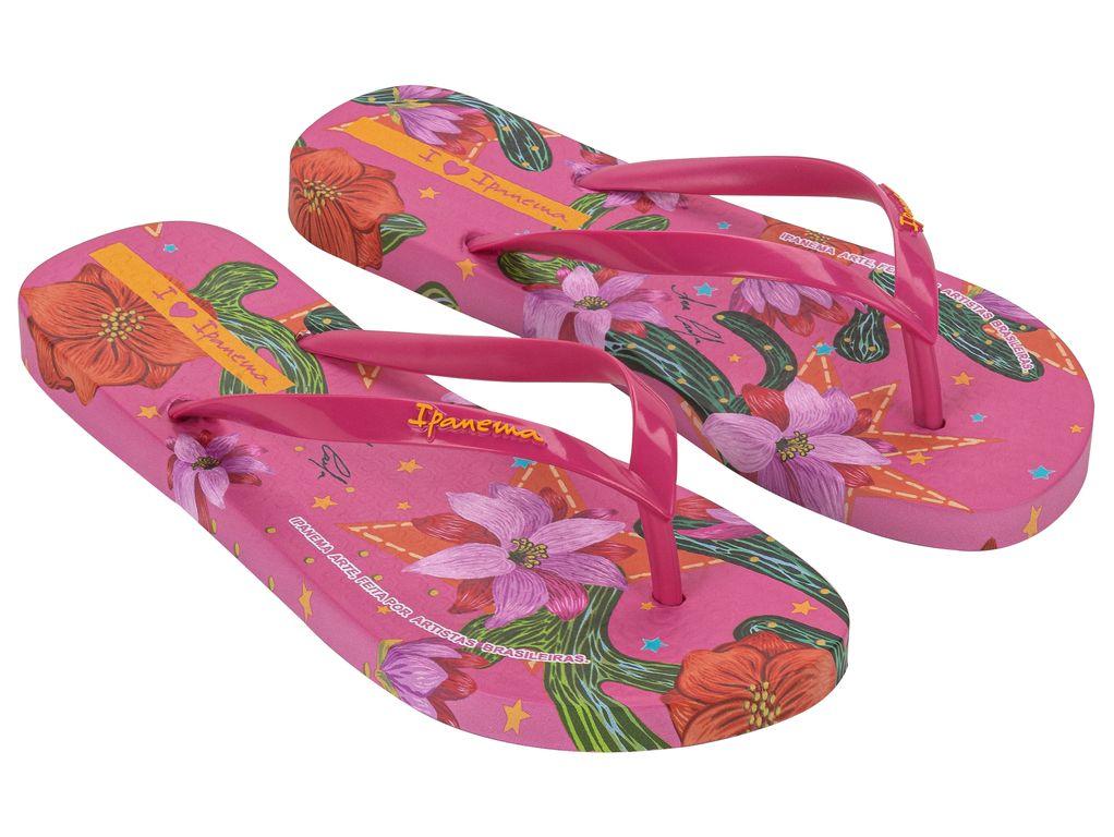 Sandalia Mujer Rosa/Verde Arte Ad Ipanema-1