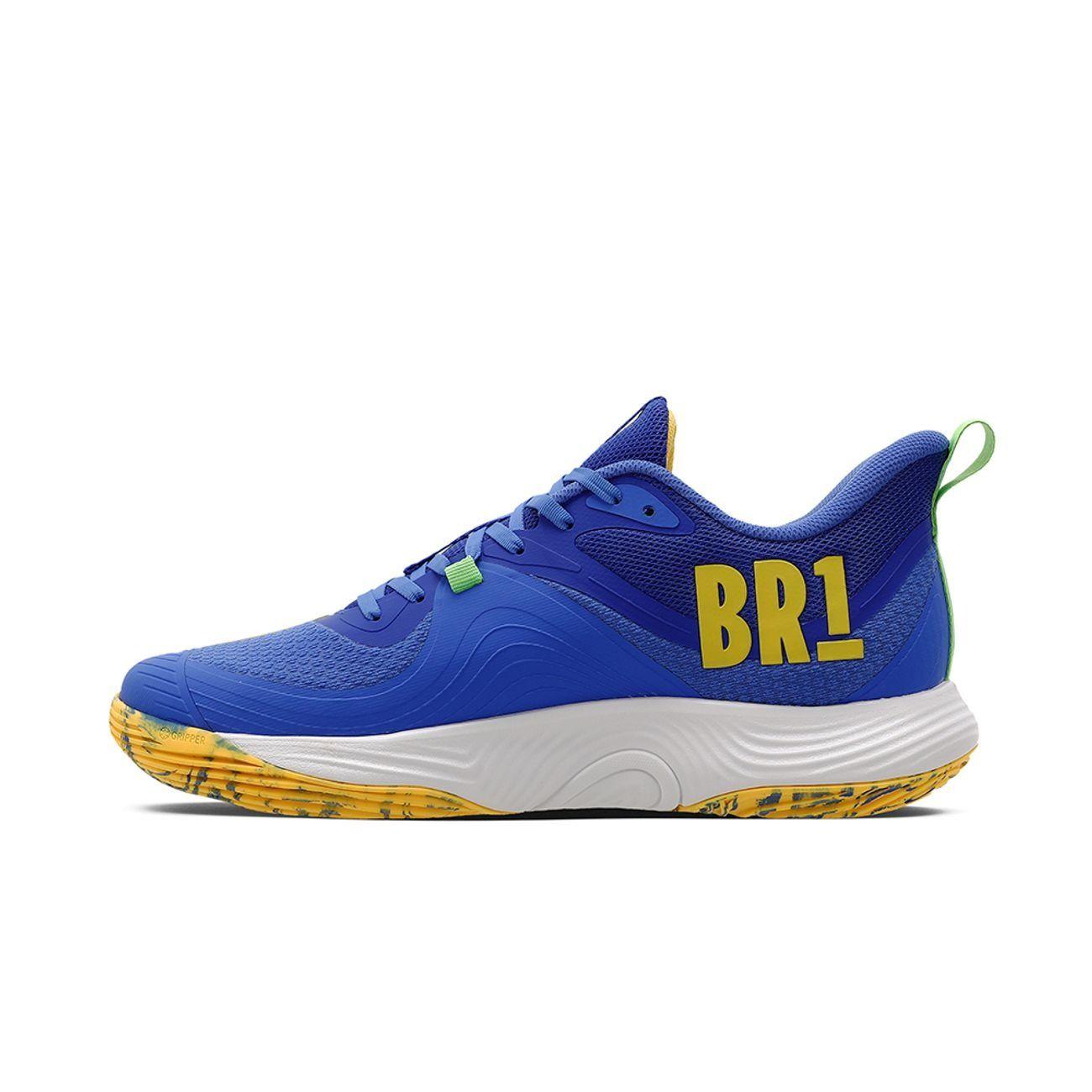 Zapatilla Voleibol Hombre Quadra BR1 Azul/Amarillo-2