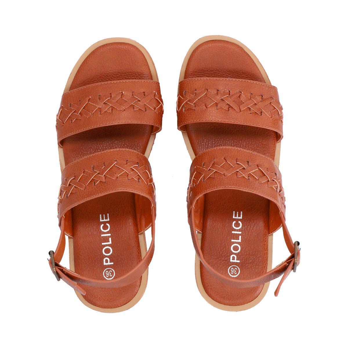 Sandalia Mujer Camel Fini Police-3