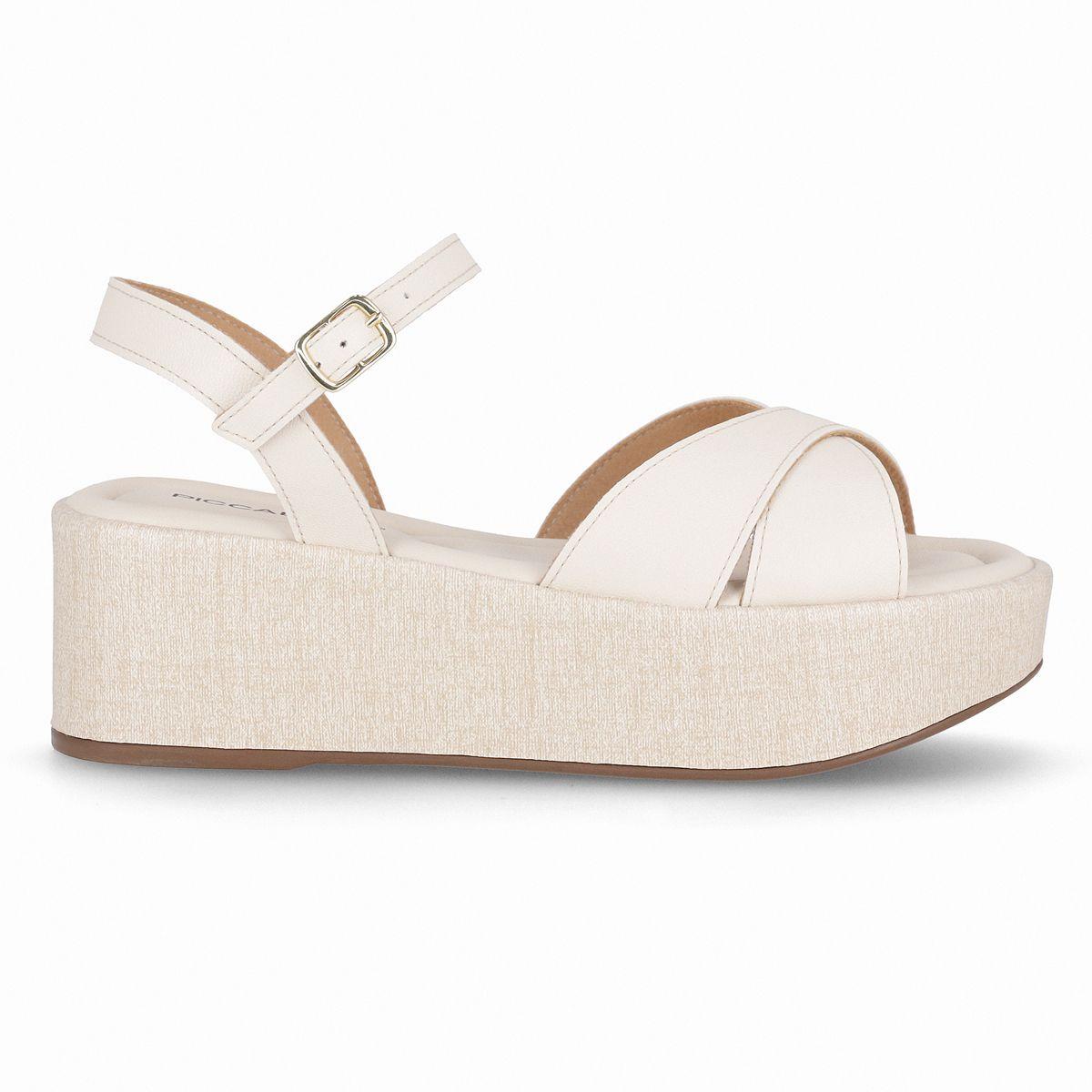 Sandalia Mujer Crema Leia Piccadilly-0