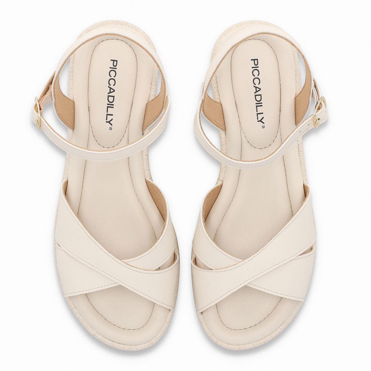 Sandalia Mujer Crema Leia Piccadilly-2