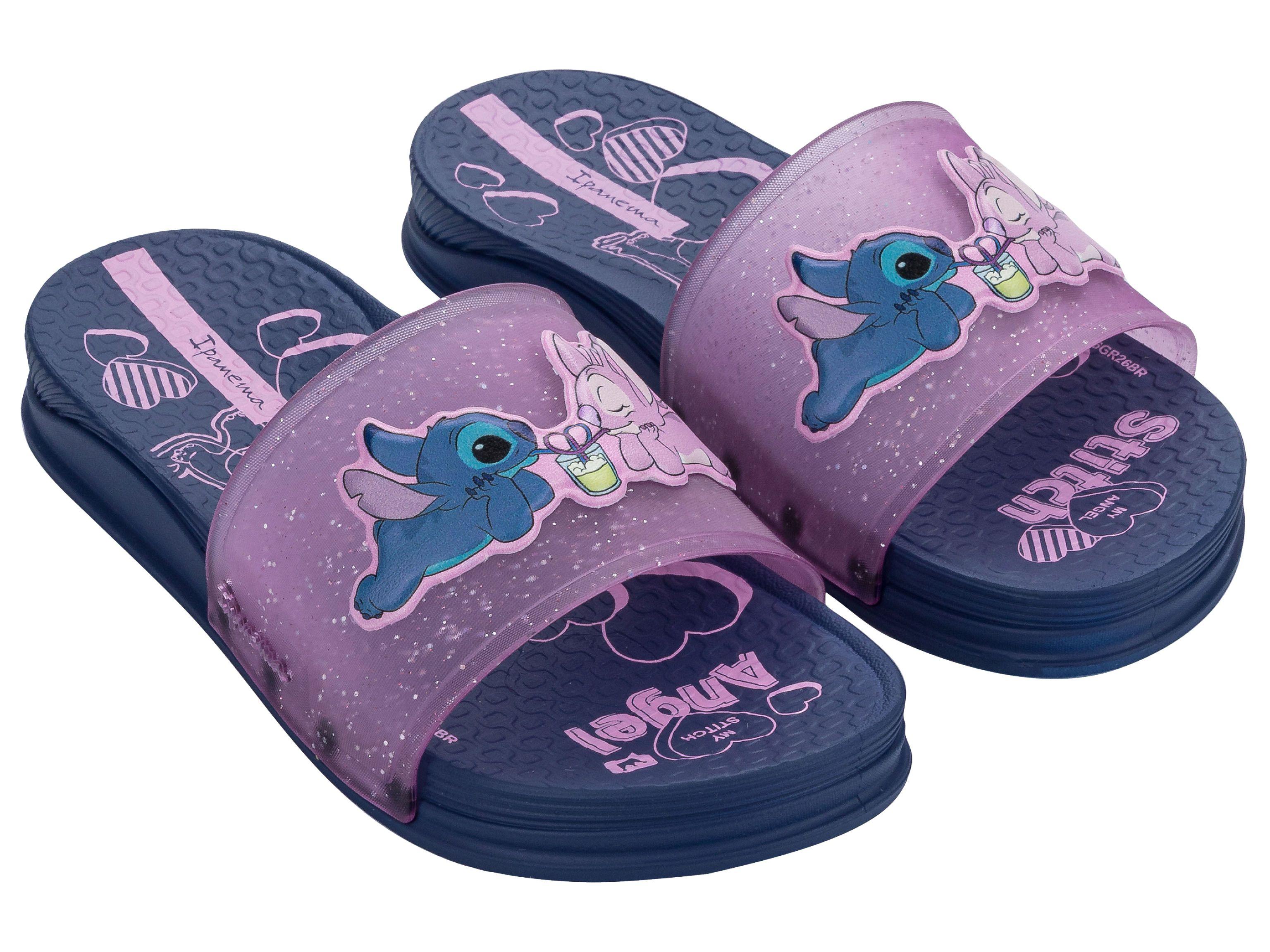 Sandalia Infantil Azul/Rosa Disney Vibe Ipanema-1