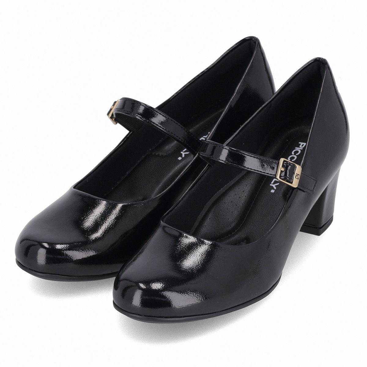 Zapato Mary Jane Mujer Negro/Charol Laura Piccadilly-2