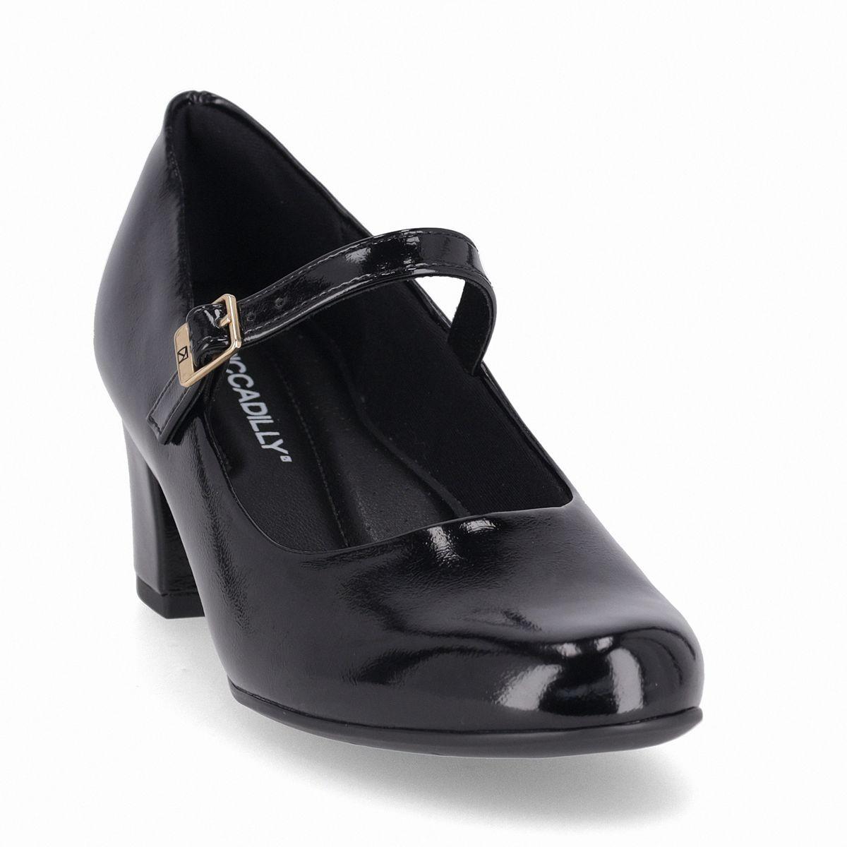 Zapato Mary Jane Mujer Negro/Charol Laura Piccadilly-3