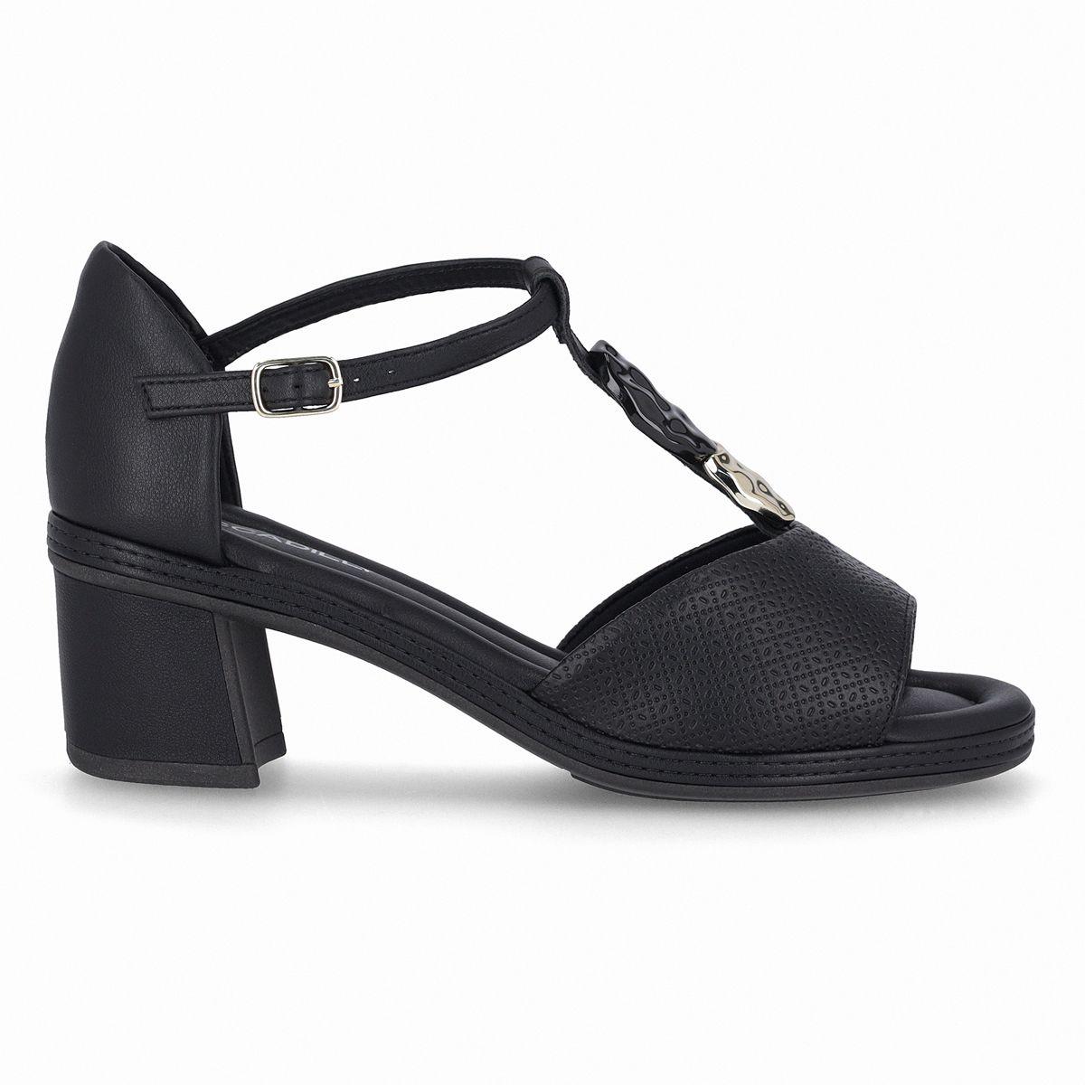 Sandalia Mujer Negro/Dorado Paola 516  Piccadilly-0