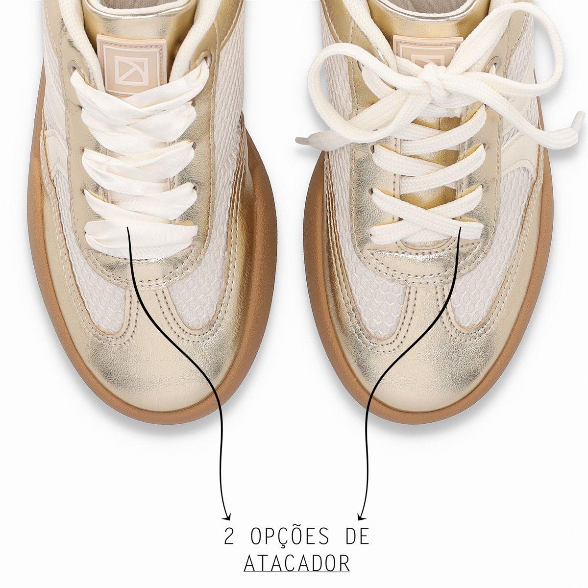 Zapatilla Mujer Dorado/Beige Caroline Piccadilly-1