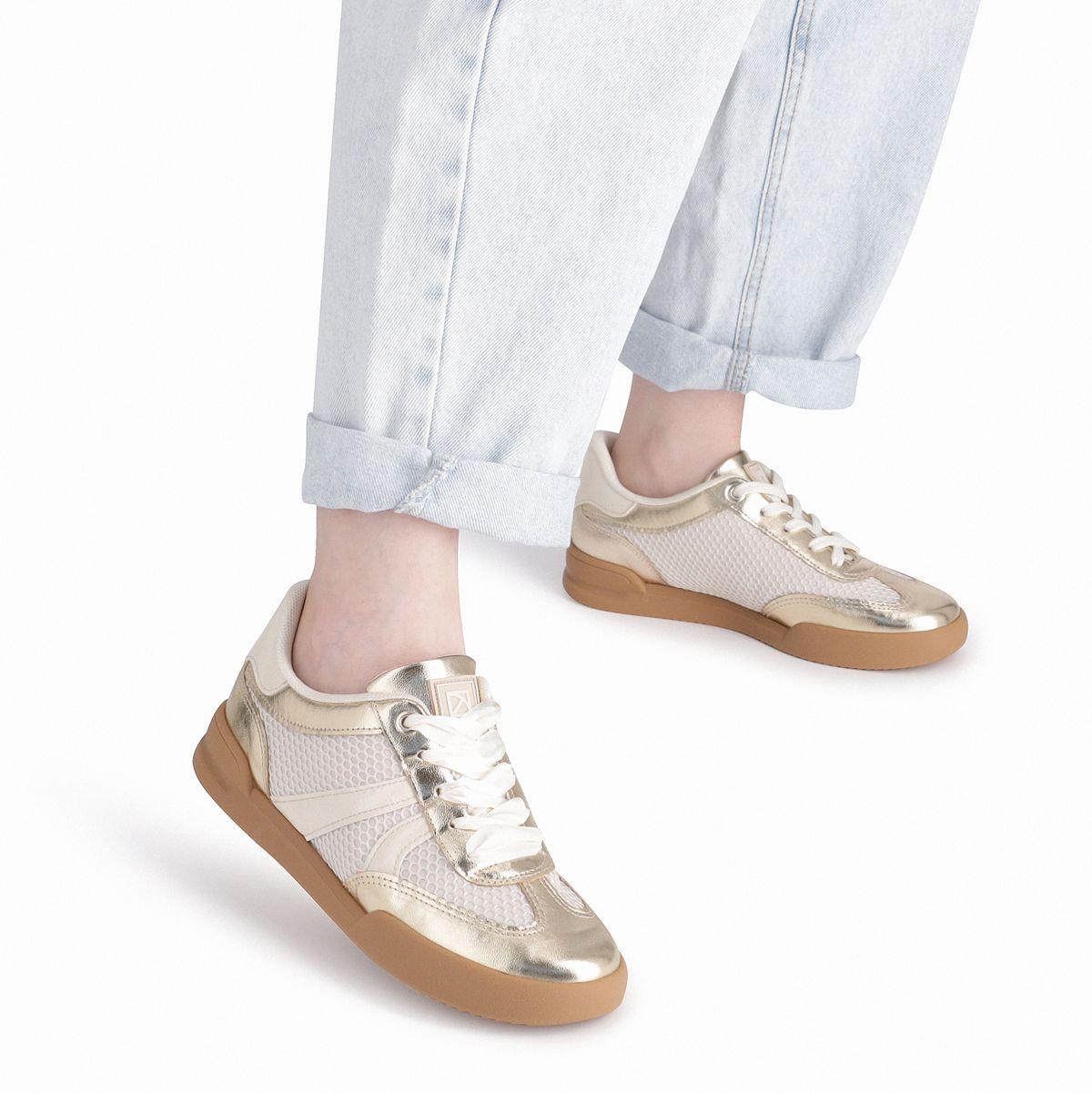 Zapatilla Mujer Dorado/Beige Caroline Piccadilly-5