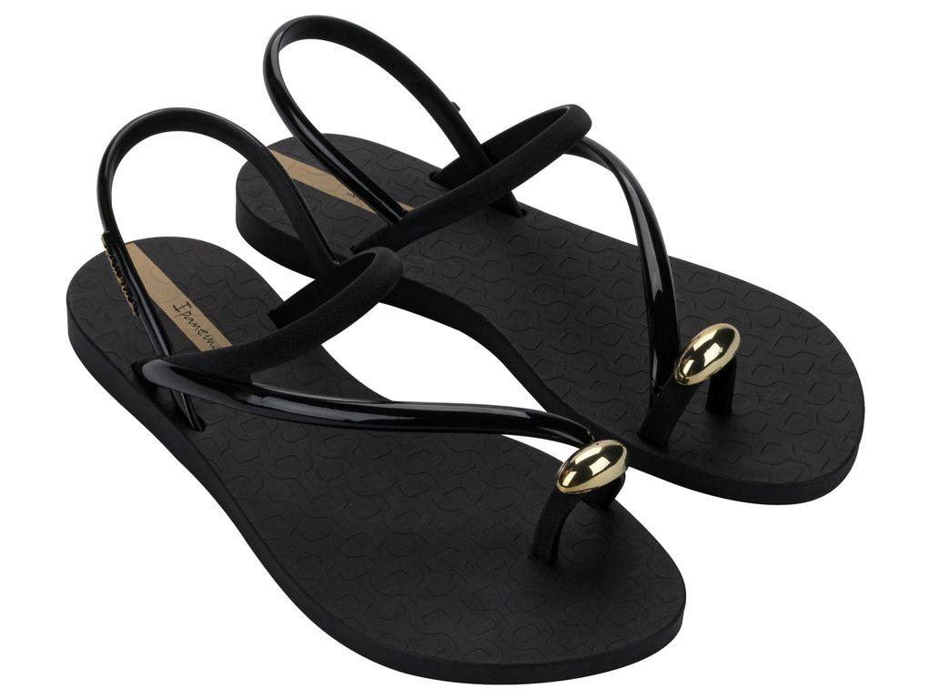Sandalia Mujer Negro Glam Ring Ipanema-1