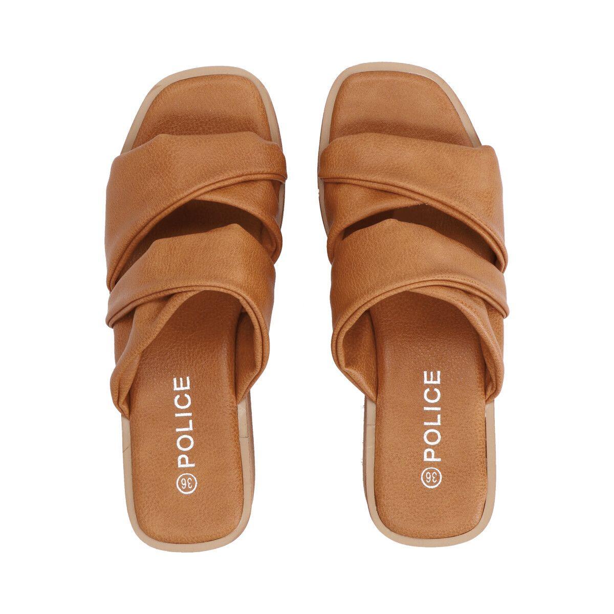 Sandalia Mujer Camel Lola Police-1