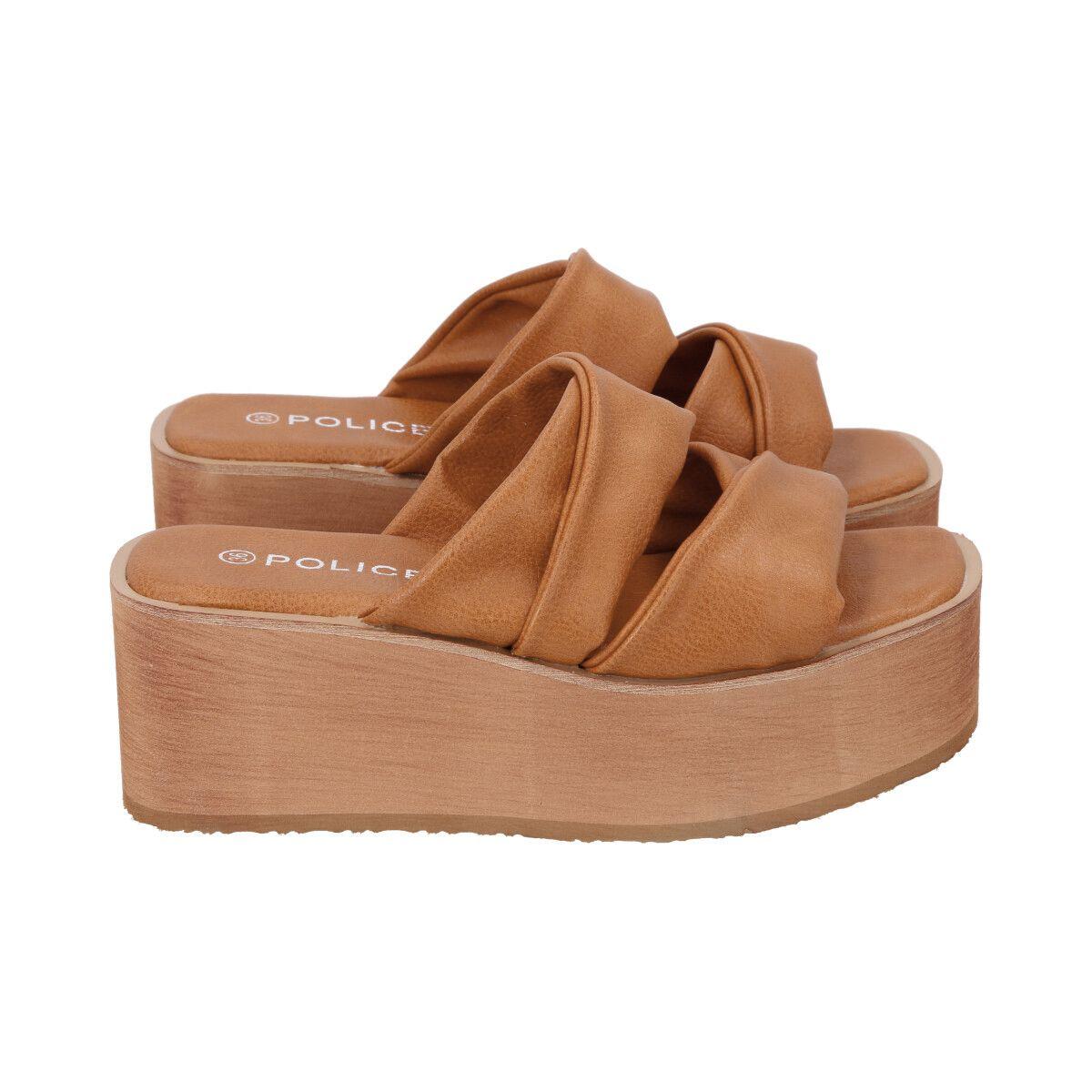 Sandalia Mujer Camel Lola Police-2