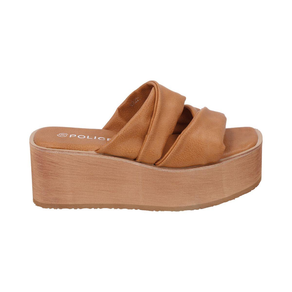 Sandalia Mujer Camel Lola Police-3