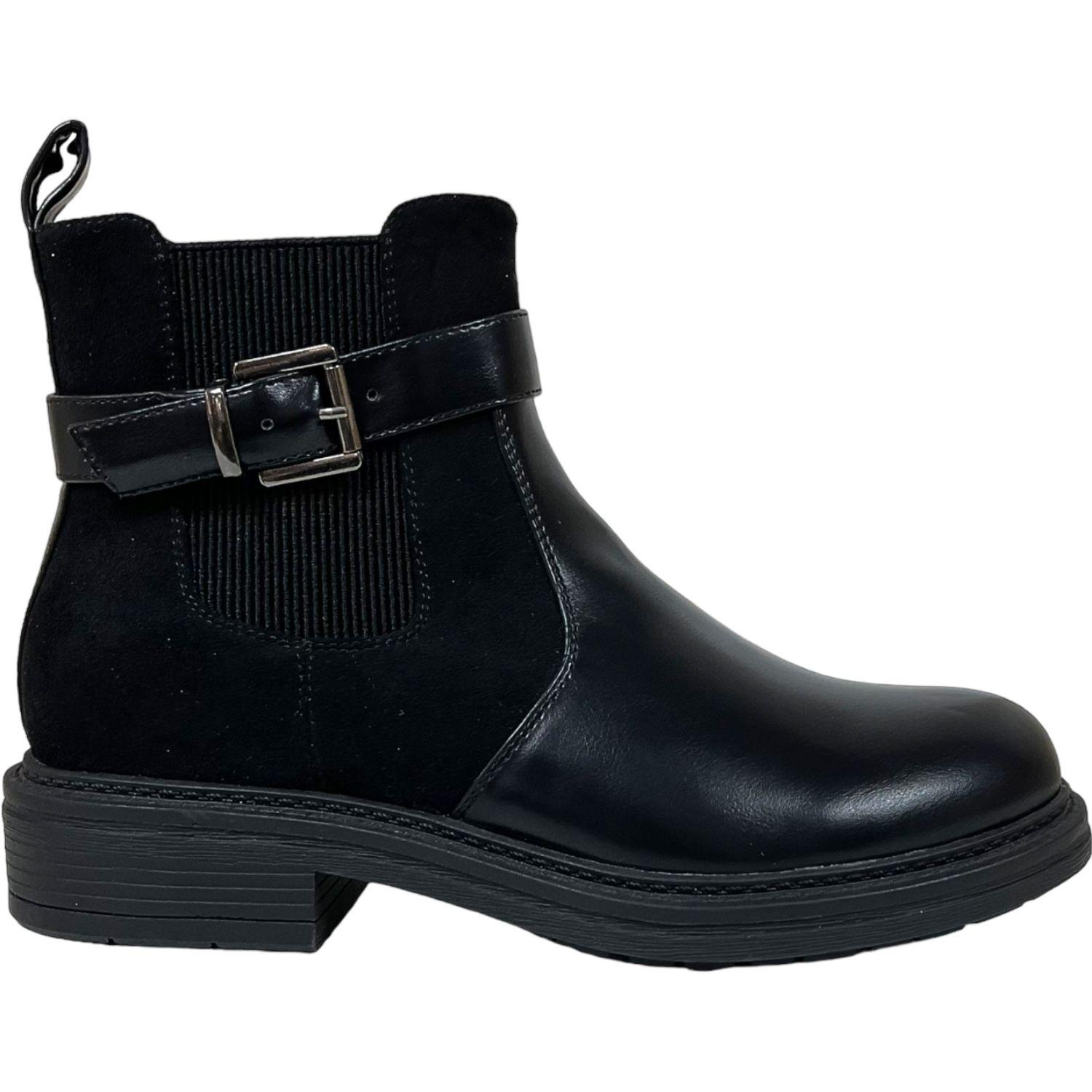 Botin Mujer Negro Santander Detogni-0