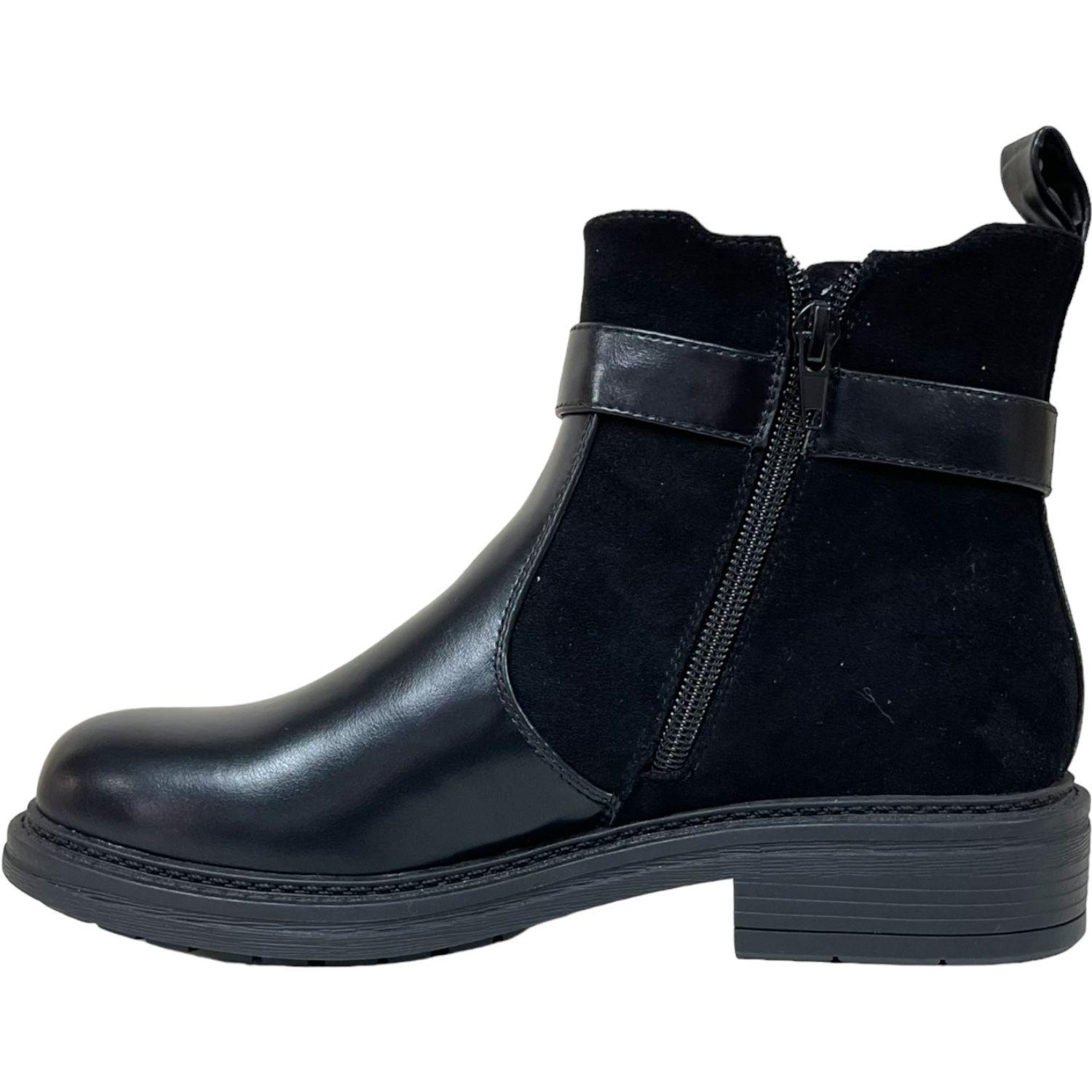 Botin Mujer Negro Santander Detogni-2