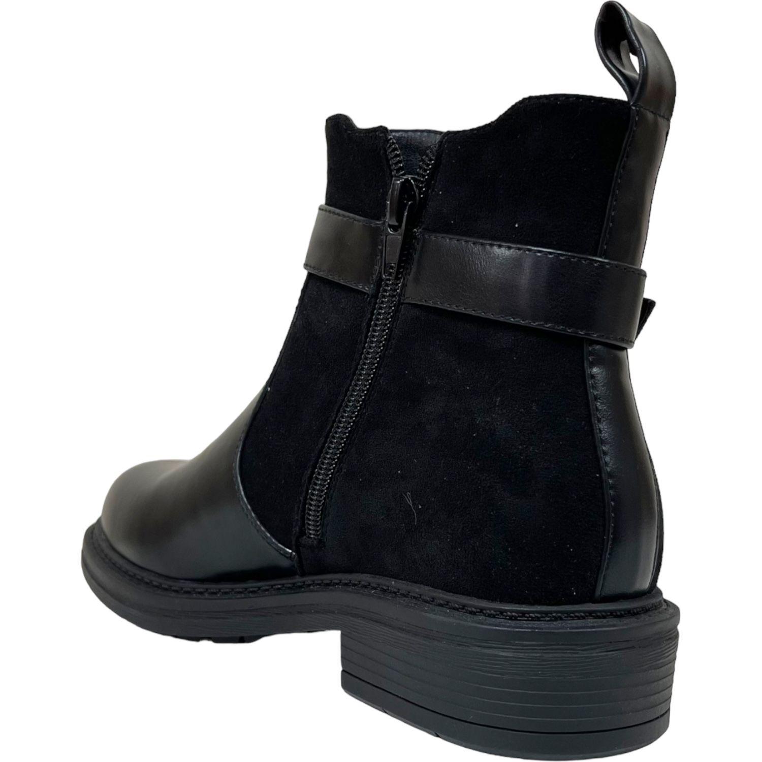 Botin Mujer Negro Santander Detogni-3
