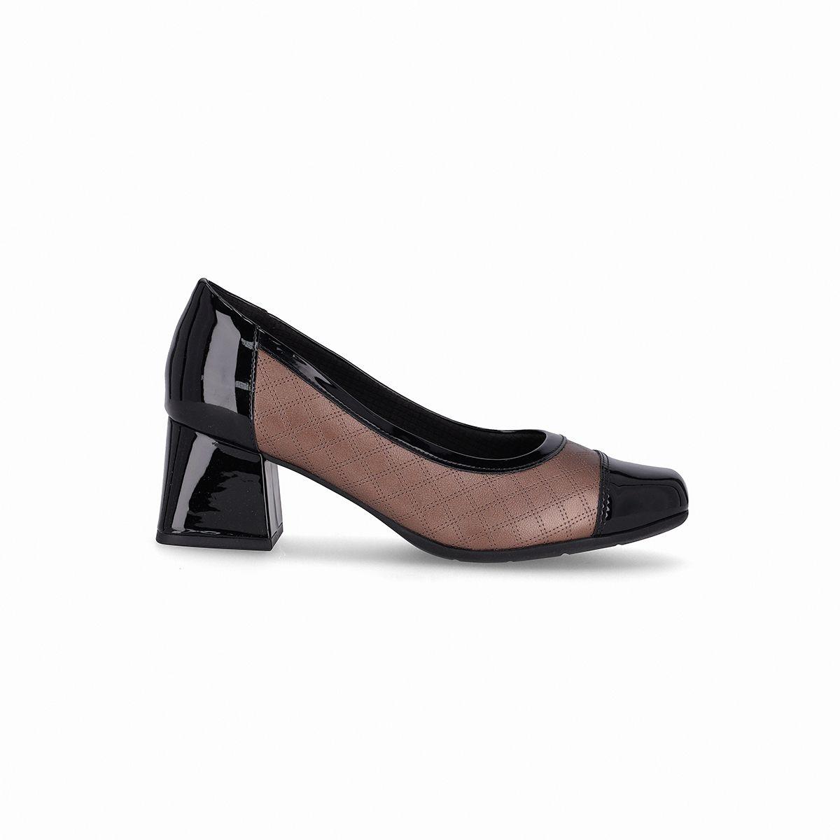 Zapato Mujer Negro/Bronce Estela Piccadilly-0