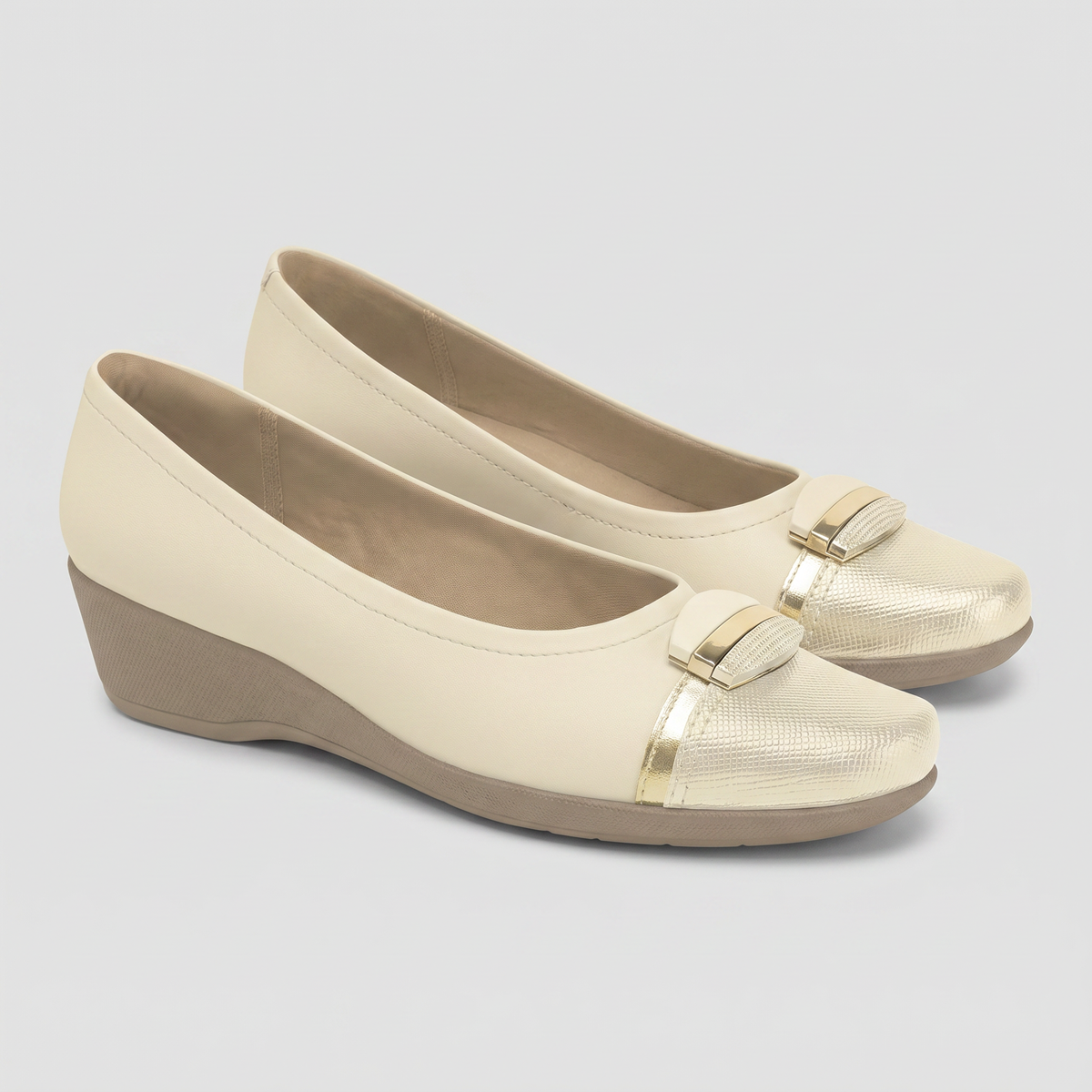 Zapato Mujer Crema/Dorado Ivone Piccadilly-2
