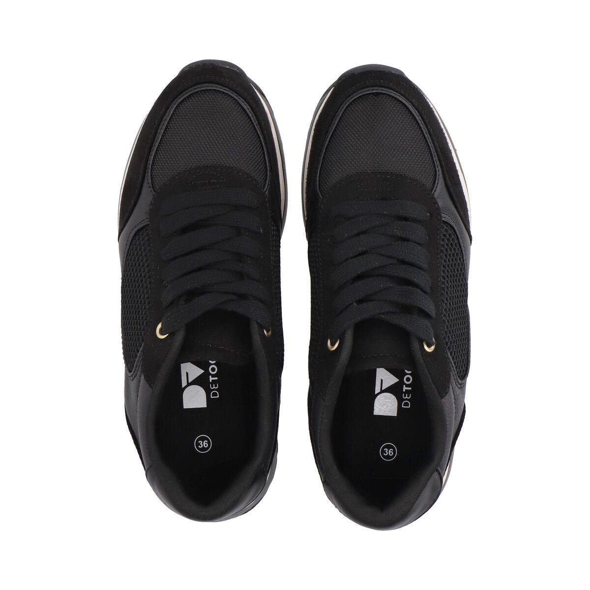 Zapatilla Mujer Negro Bianca Detogni-2