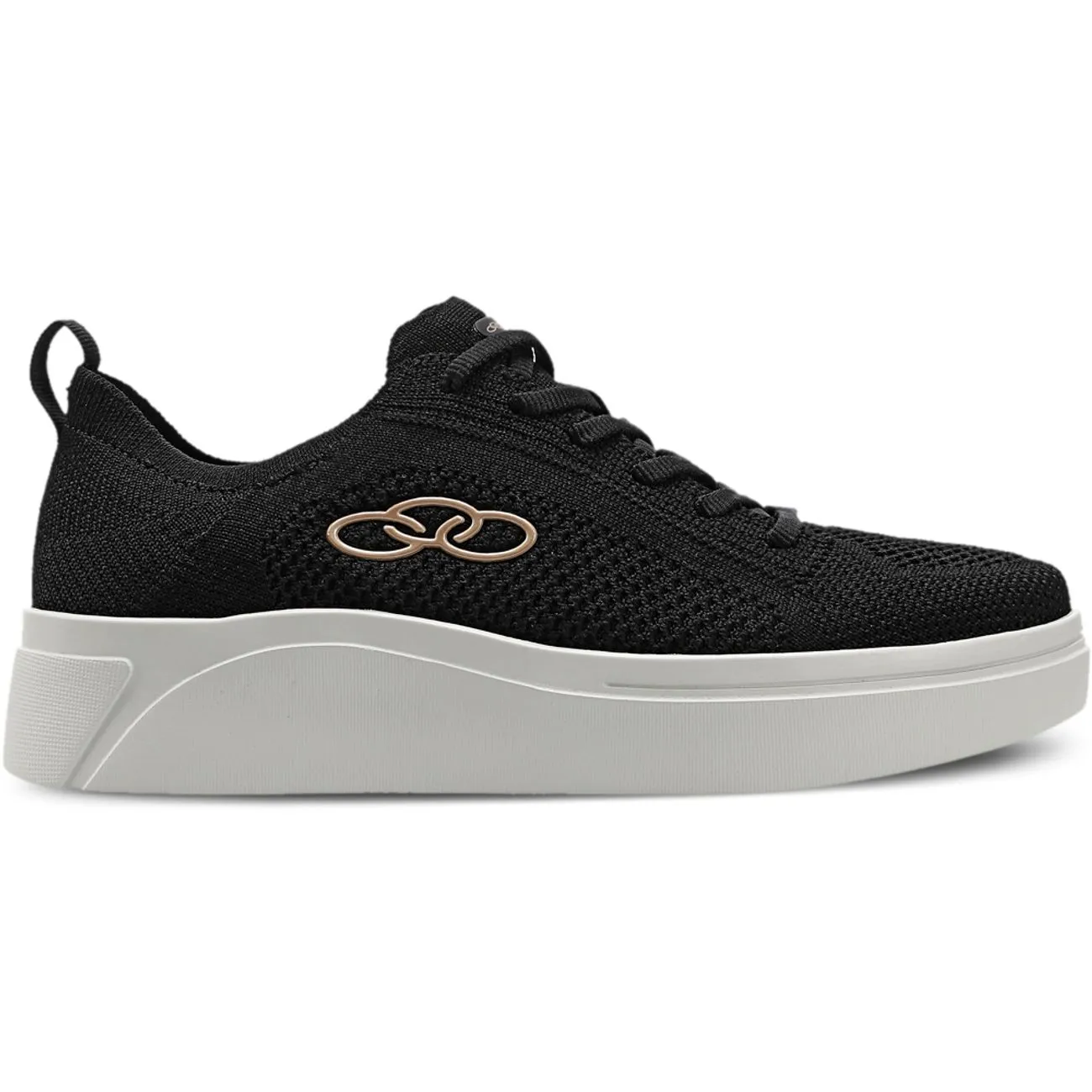 Zapatilla Mujer Plato Negro-0